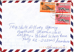 Netherlands Antilles Air Mail Cover Sent To Germany Curacao 23-2-2000 - Curaçao, Nederlandse Antillen, Aruba