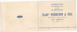 Cpa / Vieux Papiers- 38 - Les Abrets - Etablissements Pierreton & Fils , Fournitures Pour Le Batiment - Les Abrets