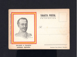 16732-SPAIN-ESPAÑA-MILITARY CIVIL WAR PATRIOTIC PROPAGANDA POSTCARD General FRANCISCO FRANCO.WWII.Tarjeta Postal - Republican Issues