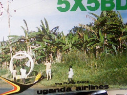 UGANDA AIRLINES  QSL 1985  JL736 - Ouganda