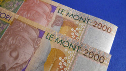 De La Rue Giori - Set Of 2 Different Leonardo Da Vinci Without Serial Number Specimen Test Notes Unc - Fictifs & Spécimens