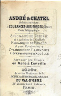 1874 ENTETE André & Chatel Maitres De Forges  Cousances Aux Forges Meuse Hauts Fourneaux Fonderies > Maringues Puy De D - 1800 – 1899