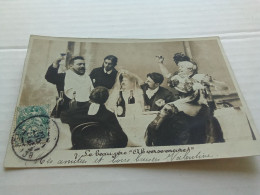 CPA CARTE POSTALE NOCES Photo Série N°7 Un Grand Mariage Le Beau Père Oblitérée 1904 (bazarcollect28) - Noces