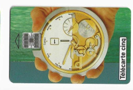 FRANCE TELECARTE 5 UNITES  GN87 SCHLUMBERGER CHRONOMETRE Illustration Christian LEROY NEUVE MINT Date 11/1994 - 5 Einheiten