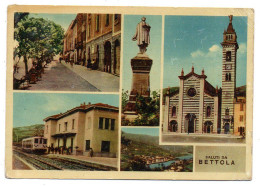 Italie--BETTOLA--1955--Multivues (gare)...Saluti Da Bettola.....timbre...cachet...griffes - Autres & Non Classés