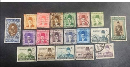 Egypt 1937/46 - ( King Farouk ) -  All Values, VF - Usados