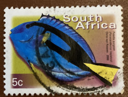 South Africa 2000 Fish Paracanthurus Hepatus 5 C - Used - Used Stamps