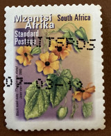 South Africa 2001 Fauna And Flora - Self-Adhesive Thunbergia Alata 1.40 - Used - Usados