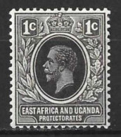 K.U.T..." EAST AFRICA & UGANDA..".KING GEORGE  V..(1910-36.).." 1912.."....1c......SG44......MH. - Protectorados De África Oriental Y Uganda