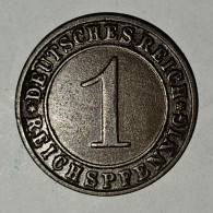 DEUTSCHES REICH- 1 PFENNIG 1928. D - 1 Rentenpfennig & 1 Reichspfennig