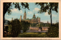 Canada Ottawa The Canadian Houses Of Parliament From Major Hill Park 1937 - Ottawa