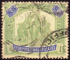 FEDERATED MALAY STATES FMS 1925 $5 Sc#75 Wmk.MSCA - KAMPAR CDS @TE126 - Federated Malay States