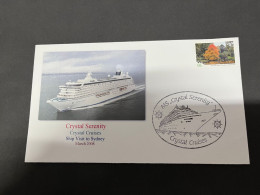 14-7-2023 (2 S 9) Cruise Ship Cover - Crystal Serenity (2008) 6 Of 10 - Sonstige (See)