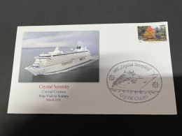 14-7-2023 (2 S 9) Cruise Ship Cover - Crystal Serenity (2008) 5 Of 10 - Sonstige (See)
