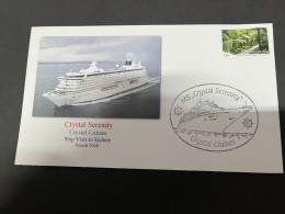 14-7-2023 (2 S 9) Cruise Ship Cover - Crystal Serenity (2008) 2 Of 10 - Sonstige (See)