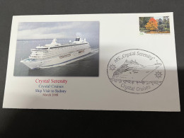14-7-2023 (2 S 9) Cruise Ship Cover - Crystal Serenity (2008) 3 Of 10 - Other (Sea)