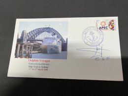 14-7-2023 (2 S 9) Cruise Ship Cover - Delphin Voyager (signed By Captain) (2008) 3 Of 10 - Andere(Zee)