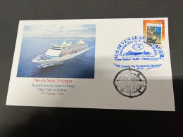 14-7-2023 (2 S 9) Cruise Ship Cover - Seven Seas Voyager (2008) - 5 Of 10 - Other (Sea)