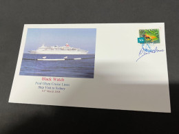 14-7-2023 (2 S 9) Cruise Ship Cover - Black Watch (2008) Signed By Captain -3 Of 10 - Other (Sea)