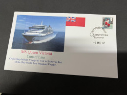 14-7-2023 (2 S 9) Cruise Ship Cover - MS Queen Victoria (Maiden Cruise) (2007)  - 11 Of 12 - Other (Sea)