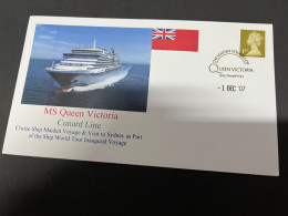 14-7-2023 (2 S 9) Cruise Ship Cover - MS Queen Victoria (Maiden Cruise) (2007)  - 10 Of 12 - Other (Sea)