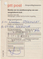 The Netherlands Postal Invoice Registered Letter The Hague 1985 - Nederland