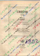 ANNUAIRE - 23 - Département Creuse - Année 1952 édition Didot-Bottin - 62 Pages - Annuaires Téléphoniques
