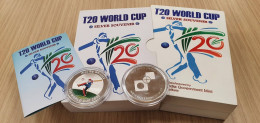 INDIA 2022 T20 WORLD CUP SOUVENIR COIN UNC 40g SILVER As Per Scan - Cricket