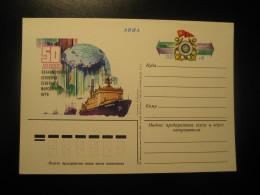 1981 1982 Northern Sea Routes Polar Arctic North Pole Arctics Postal Stationery Card RUSSIA USSR - Andere Verkehrsträger