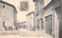 CHANAS (Isère) - Entrée Du Village - Hôtel Du Coq D'Or - Voyagé 190? (2 Scans) - Chanas