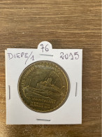 Monnaie De Paris Jeton Touristique -  76 - Dieppe -  Les Oubliés Du Meknès - 2015 - 2015