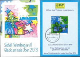 Wenskaart Joyeux Noel Et Bonne Annee 2013 Speciale Afstempeling 2012 - Cartoline Commemorative