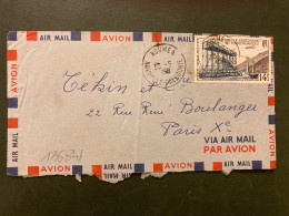 LETTRE Par Avion Pour La FRANCE TP TRANSBORDEUR DE MINERAI DE NICKEL 14F OBL.30-5 1950 NOUMEA - Brieven En Documenten