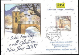 Wenskaart Joyeux Noel Et Bonne Annee 2007 Speciale Afstempeling 2006 - Cartoline Commemorative