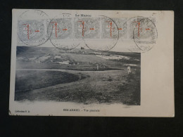 BV16  MAROC BELLE CARTE RR POSTE AUX ARMEES  ENV. 1915 BEN AHMED A MENECY  FRANCE +BANDE DE  TP +AFF. INTERESSANT++++ - Storia Postale