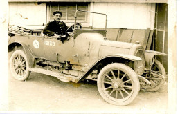 Carte Photo Soldat Dans Voiture - Guerre 1914-18