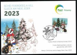 Wenskaart Joyeux Noel Et Bonne Annee 2023 Speciale Afstempeling 2022 - Herdenkingskaarten