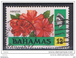 BAHAMAS:  1971  HIBISCUS  -  12 C. USED  STAMP  -  YV/TELL. 312 - 1963-1973 Ministerial Government