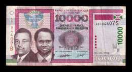 Burundi 10000 Francs 2013 Pick 49b Bc/Mbc F/Vf - Burundi