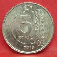 5 Kurus 2019 - TTB - Pièce De Monnaie Turquie - Article N°4974 - Turquie