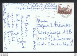 DENMARK: 1990  ILLUSTRATED POSTCARD WITH 3 K. 50 (989) - TO GERMANY - Cartas & Documentos