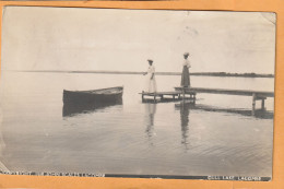 Gull Lake Lacombe Alberta Canada 1910 Real Photo Postcard - Otros & Sin Clasificación