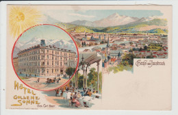 INNSBRUCK - AUTRICHE - GRUSS AUS - HOTEL GOLDENE SONNE - Innsbruck