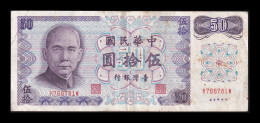Taiwán 50 Yuan 1972 Pick 1982 Bc/Mbc F/Vf - Taiwan