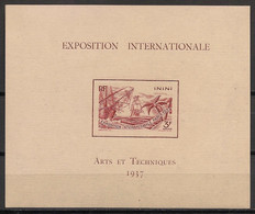 ININI - 1937 - Bloc Feuillet BF N°Yv. 1 - Exposition Internationale - Neuf Luxe ** / MNH / Postfrisch - Nuevos