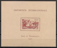 ININI - 1937 - Bloc Feuillet BF N°Yv. 1 - Exposition Internationale - Neuf Luxe ** / MNH / Postfrisch - Neufs