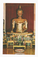 Golden Buddha Wat Trai Mit Bangkok Thailand 1959 Used Postcard. Publisher Phorn Thip Bangkok - Thaïlande