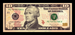 Estados Unidos United States 10 Dollars Hamilton 2017A Pick 545B E - Richmond VA Sc Unc - Billets De La Federal Reserve (1928-...)