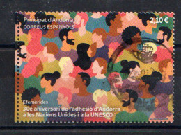 2023. 30 Aniversario De La Adhesión Del Principado A Las Naciones Unidas Y La UNESCO, Sello Usado  1ra Calidad - Used Stamps