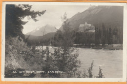 Banff Alberta Canada Old Real Photo Postcard - Banff